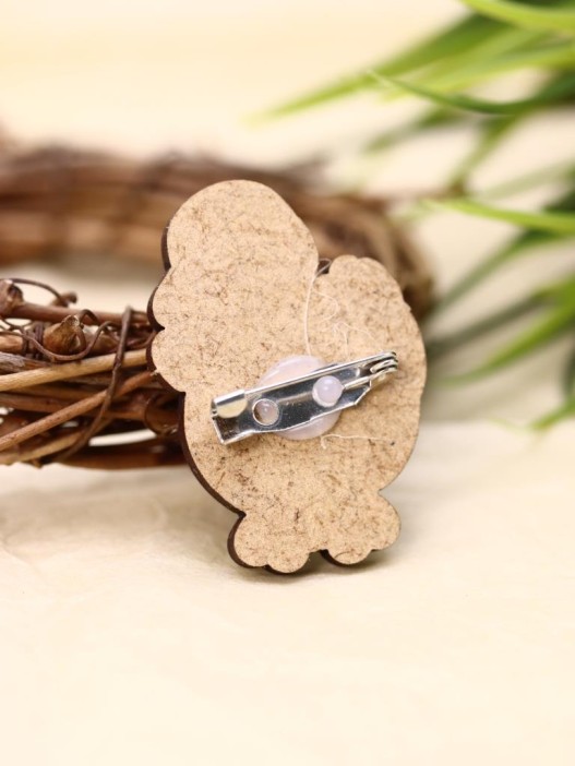 Значок ECO из дерева &quot;Романтичный гусь&quot; 