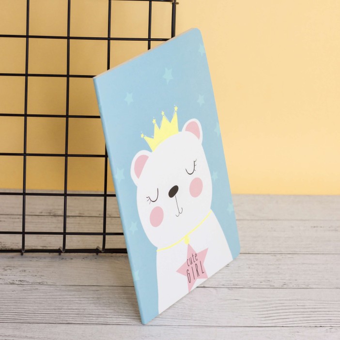 Тетрадь (A5) &quot;Dreamy polar bear&quot;, blue (13.5*20.5) 