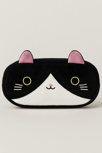 Пенал плюшевый "Сat", black (20*10 см)