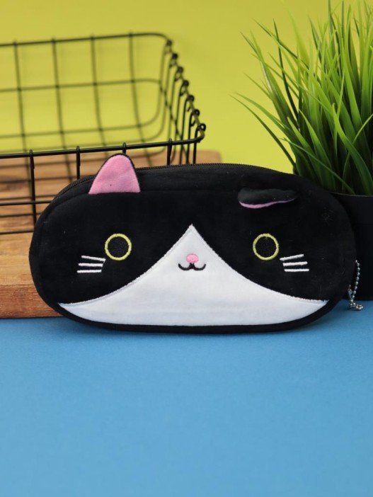 Пенал плюшевый &quot;Сat&quot;, black (20*10 см) 