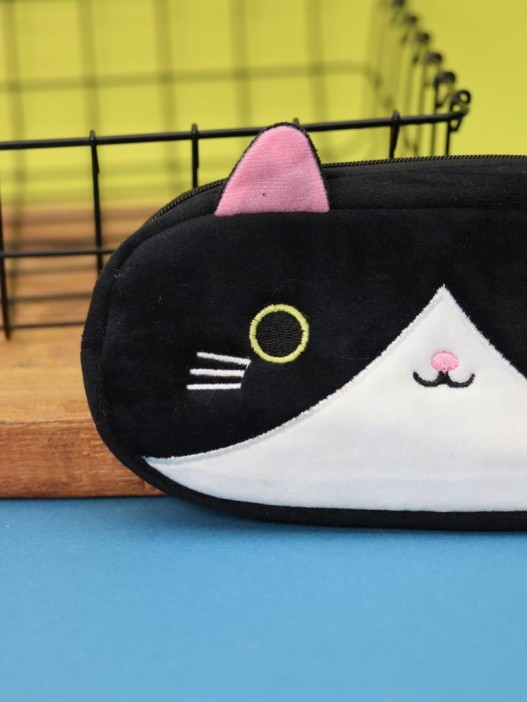 Пенал плюшевый &quot;Сat&quot;, black (20*10 см) 