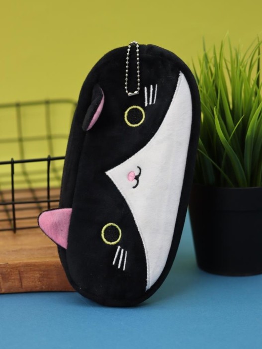 Пенал плюшевый &quot;Сat&quot;, black (20*10 см) 