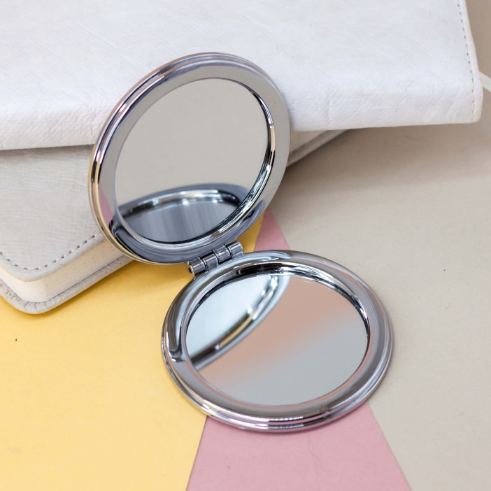 Зеркало-шейкер раскладное "Friend corgi", blue (7*7 см) 