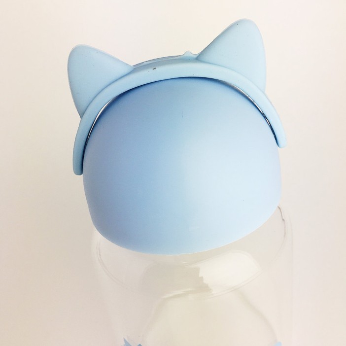 Бутылка "Barley" котик blue 