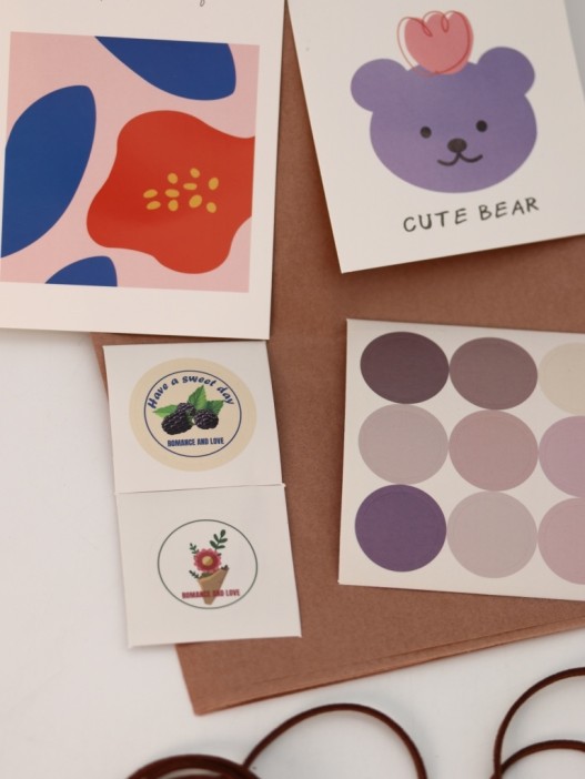 Упаковочный набор д/подарков(2 листа+лента+открытка+5 наклеек) &quot;Cozy reflections&quot;,50x70см 