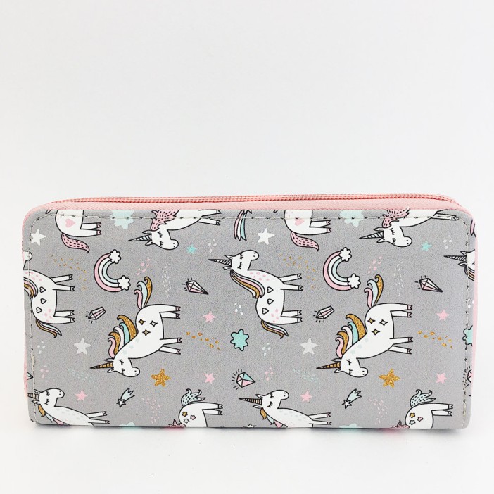 Кошелёк &quot;Happy unicorn&quot; grey 