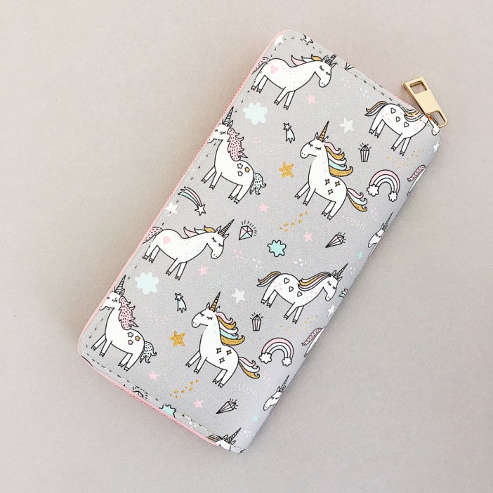Кошелёк &quot;Happy unicorn&quot; grey 