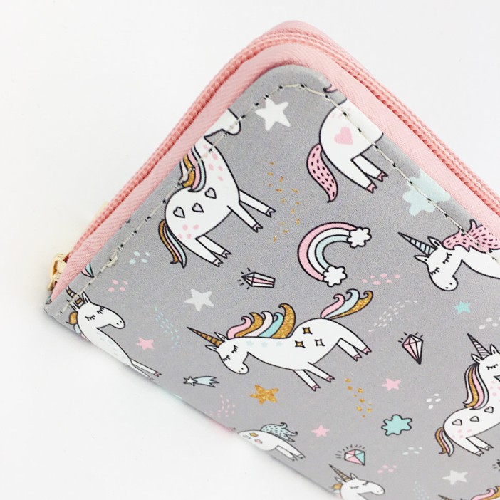 Кошелёк &quot;Happy unicorn&quot; grey 