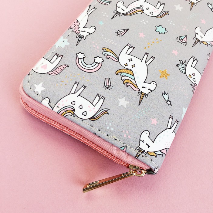 Кошелёк &quot;Happy unicorn&quot; grey 
