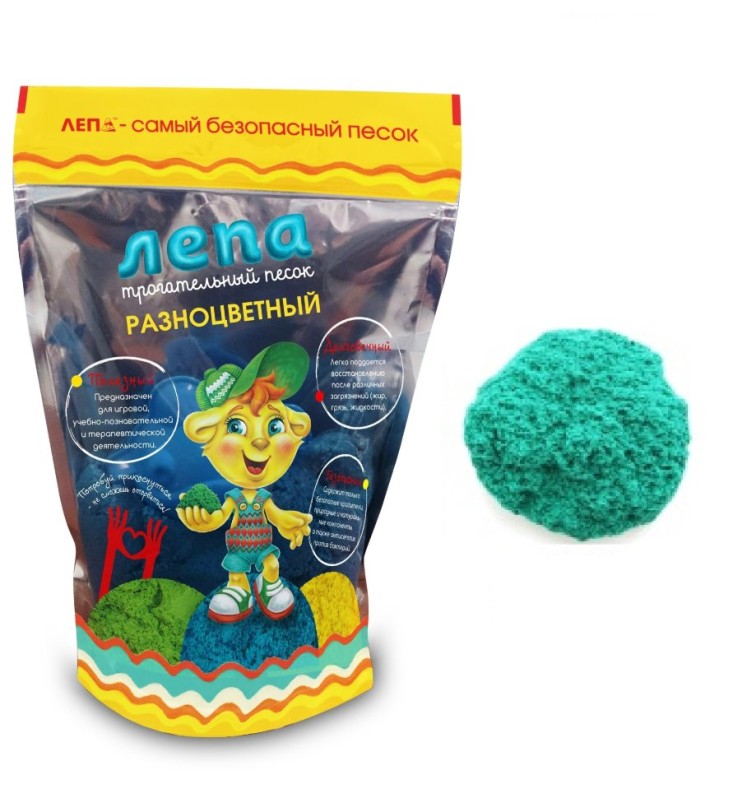 Песок Лепа Зеленый 500г 