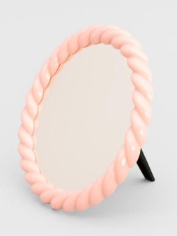 Зеркало настольное "Plexus", pink (18.5*18.5*1.8 см)