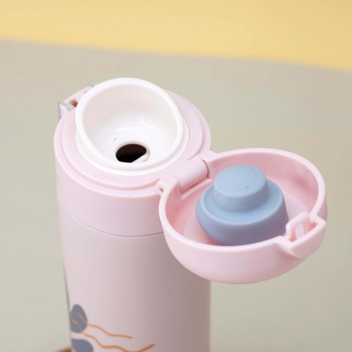 Термос "Leaves", pink  (450 ml) 