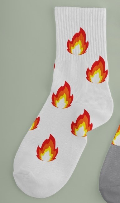 Носки женские "Fire", р. 35-40, белый 