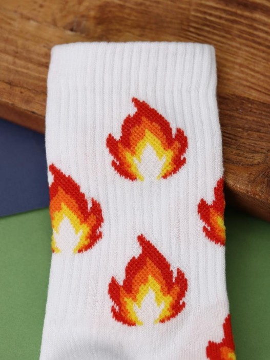 Носки женские "Fire", р. 35-40, белый 