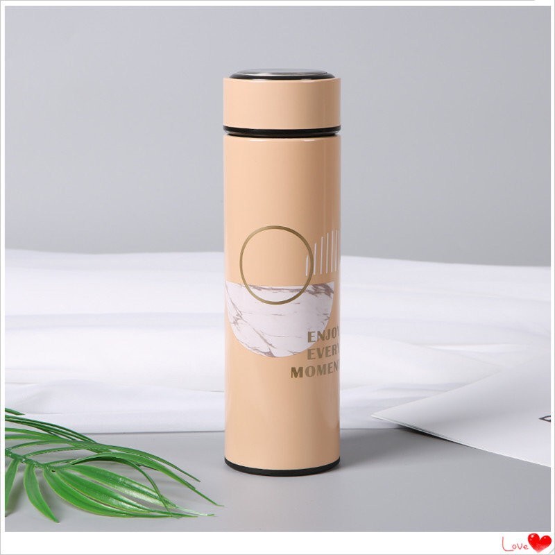 M-2763W Термос "Enjoy every moment", yellow (400ml)