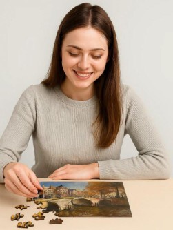 Фигурный пазл деревянный "Citypuzzles. Амстердам" (101 элемент)