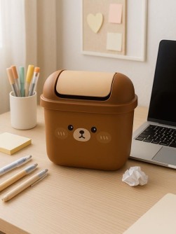 Мусорное ведро настольное "Bear", brown