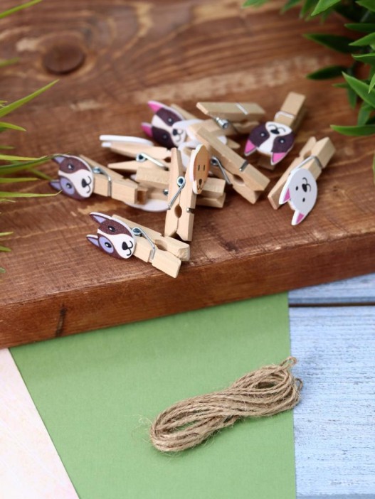 Прищепки ПО ПЛАНУ. &quot;Dogs&quot;, mix color 