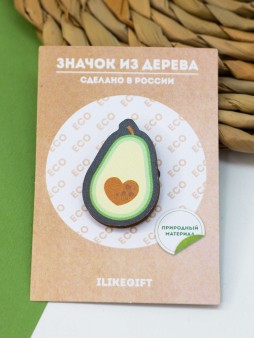 Значок ECO из дерева AVOCADO
