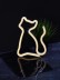Неоновый LED ночник настольный &quot;Cat&quot;, тёплое свечение (24х16 см) 