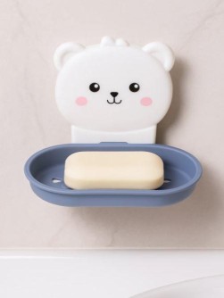 Мыльница настенная "Bear", blue