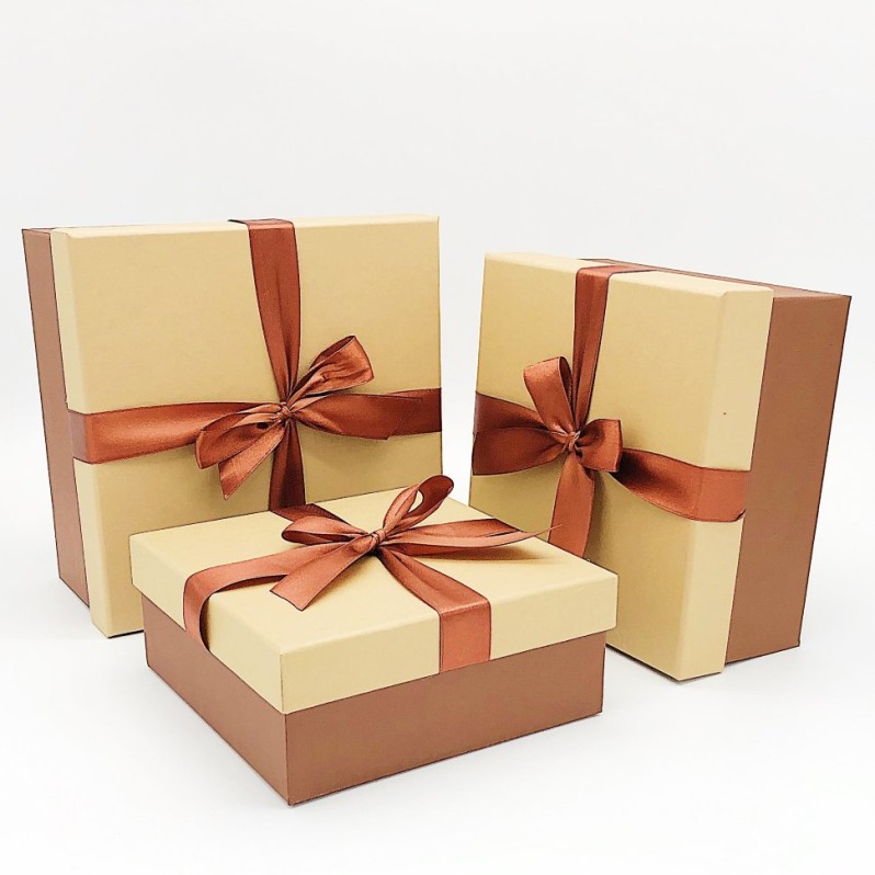 Набор коробок 3в1 &quot;Капучино/шоколадный&quot; 