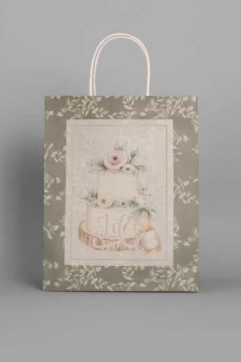 Пакет подарочный «Mr&Mrs», cake (21*25.5*10)