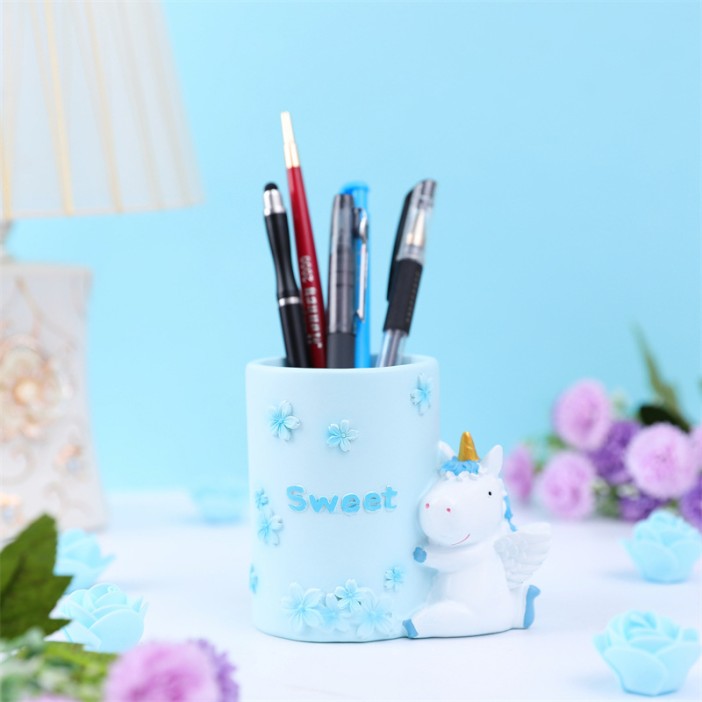 Подставка для канцелярских принадлежностей «Sweet unicorn», blue 