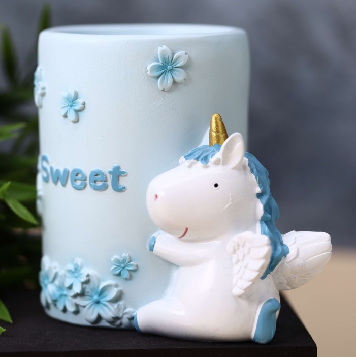 Подставка для канцелярских принадлежностей «Sweet unicorn», blue 