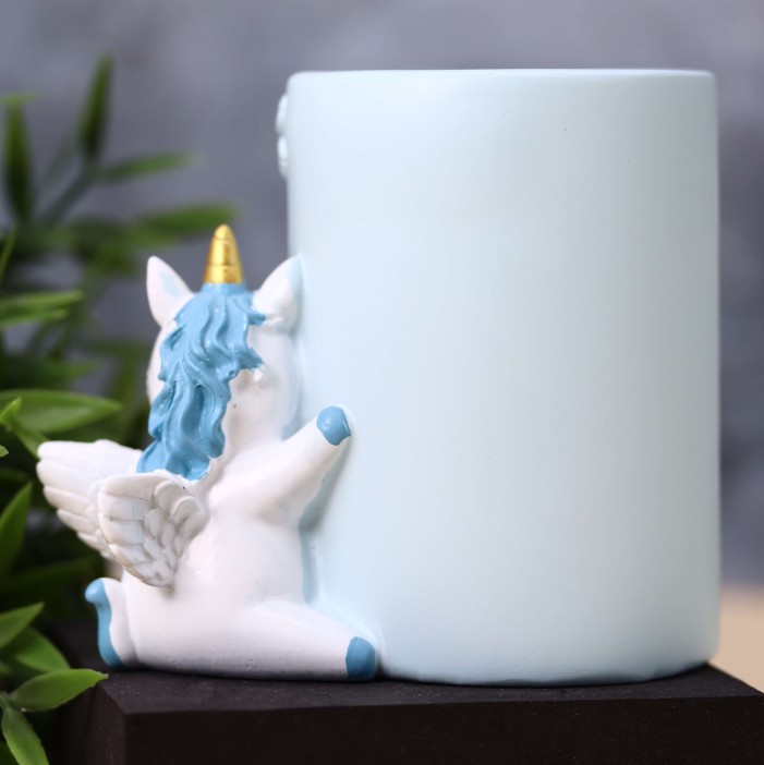Подставка для канцелярских принадлежностей «Sweet unicorn», blue 
