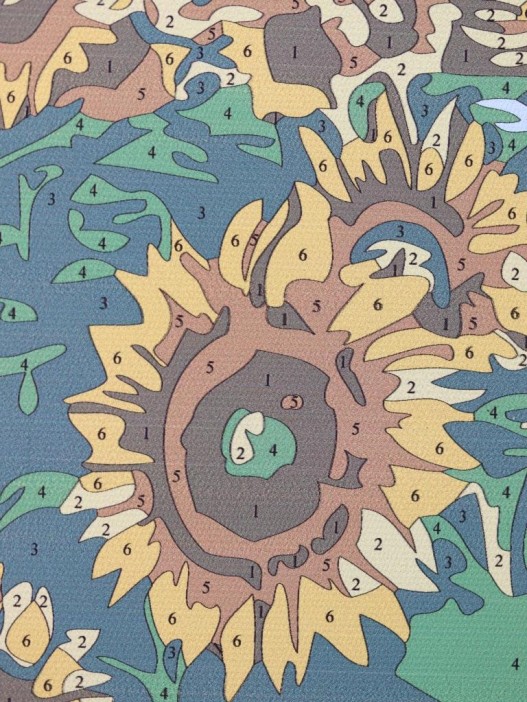 Картина по номерам на подрамнике Draw Me! «Bright sunflowers», (20*20 см) 