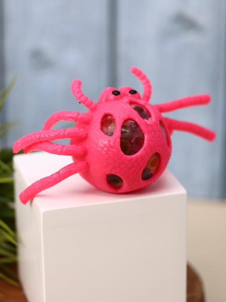 Мялка - антистресс «Squeeze spider», pink