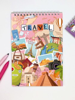 Скетчбук DRAW ME! «Путешествие», 14х20 см, плотность 100 гр