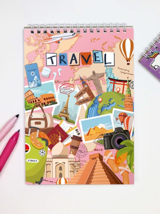 Скетчбук DRAW ME! «Путешествие», 14х20 см, плотность 100 гр 