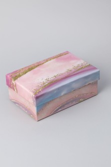 Подарочная коробка "Аметист", синяя (21*14*8,5)