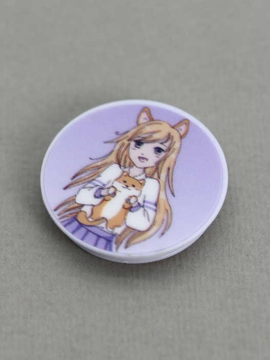 Попсокет &quot;Anume girl and foxy&quot; 