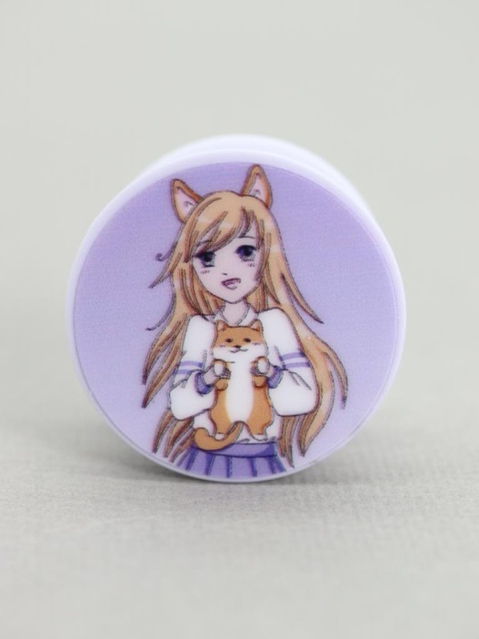 Попсокет &quot;Anume girl and foxy&quot; 