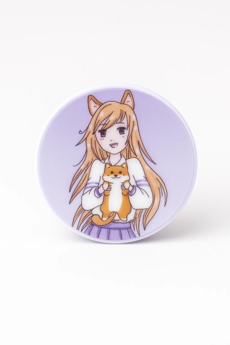 Попсокет &quot;Anume girl and foxy&quot; 