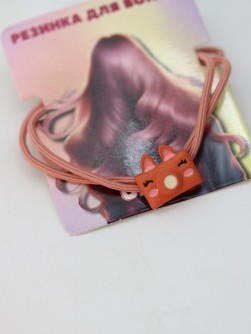 Резинка для волос GIRLY "Camera fox", orange