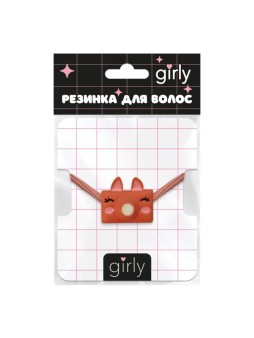 Резинка для волос GIRLY "Camera fox", orange