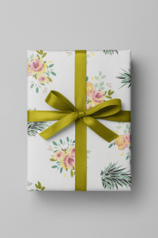 Упаковочная бумага «Flora pineapples», yellow (50*70 см)