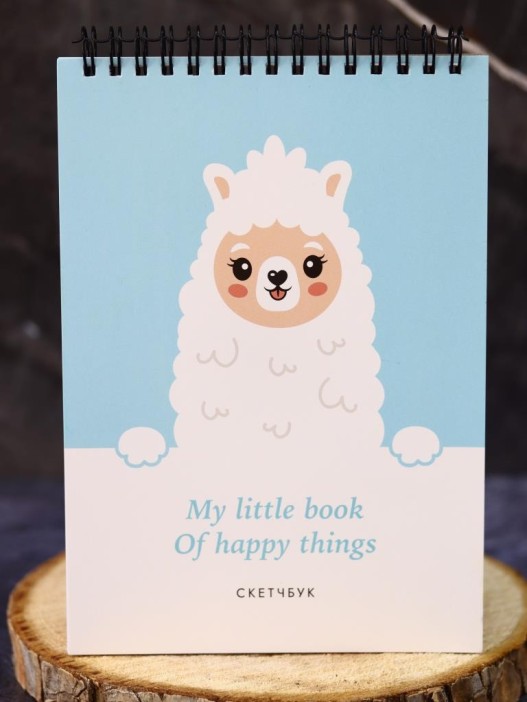 Скетчбук DRAW ME! «Дорогая лама», 14х20 см,  плотность 100 гр 