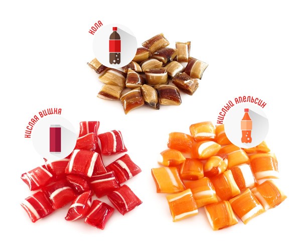 Карамельные подушечки "Sweet Cola" 