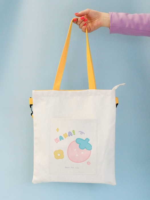 Сумка шоппер &quot;Strawberry&quot;, white 