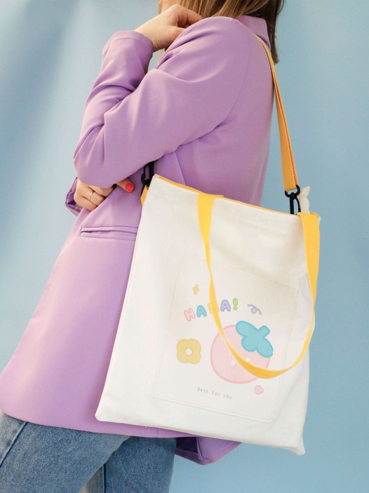 Сумка шоппер &quot;Strawberry&quot;, white 