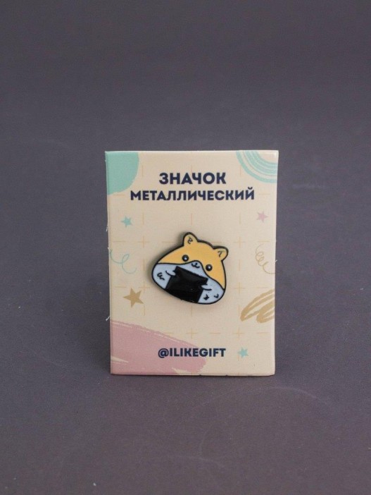 Значок металлический iLikeGift &quot;Nori hamster&quot; 