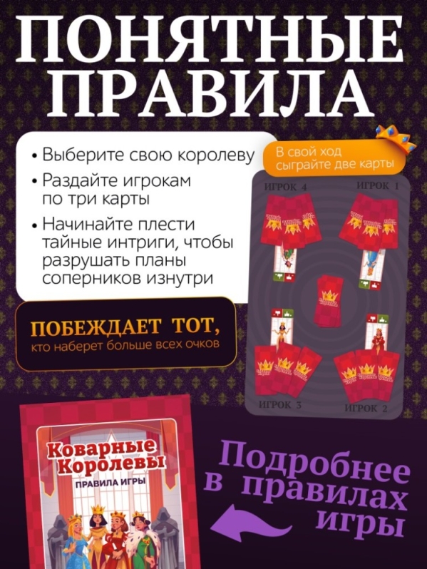 Игра настольная "Коварные королевы"