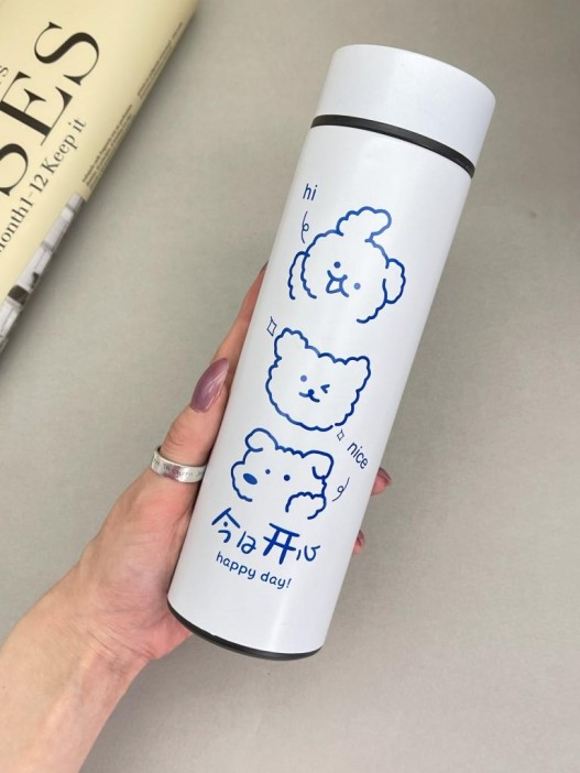 Термос «Nice animal», white (500 ml) 