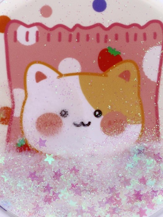 Зеркало раскладное шейкер &quot;Lucky Kittens&quot;, белое, 7*7 см 