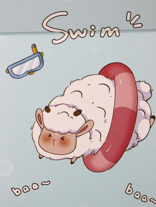 Зеркало &quot;Sheep life&quot;, blue 